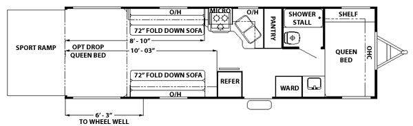 Sandpiper 23FBSP floor plan
