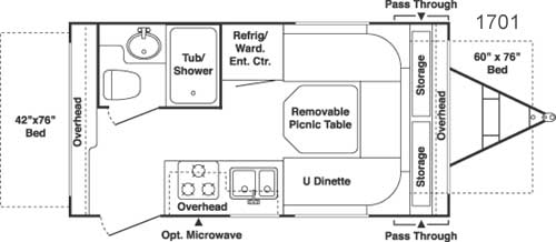 Keystone Cabana floor plan